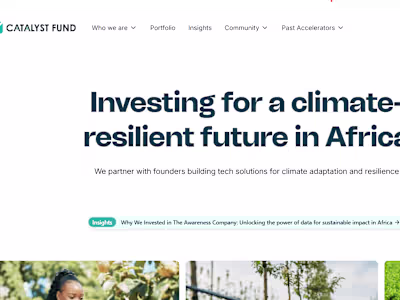 The Catalyst Fund: Pre-seed VC fund and accelerator