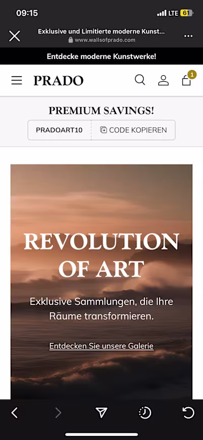 Shopify Store Launch for Walls of Prado