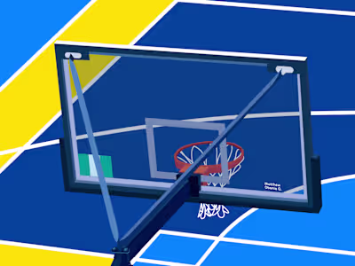 Basketball Hoop Illustration