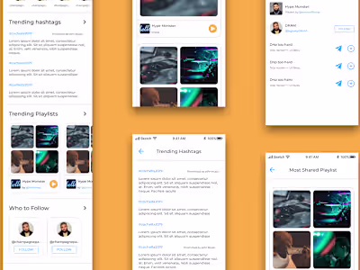 Music app design