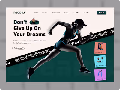 Gym - Fitness Website Design