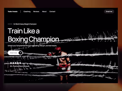 Personal Trainer - Landing Page