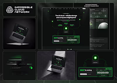 Figma Design & Webflow Development for Impossible Cloud Network