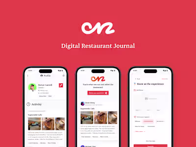 Onz: Digital Restaurant Journal