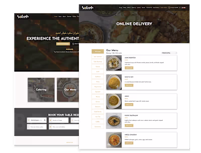 Sofreh Restaurant - Custom Online Ordering & Website Design