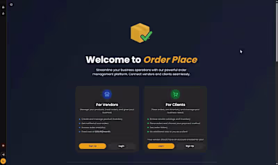 Multi-Tenant Order Management Platform - Order Place