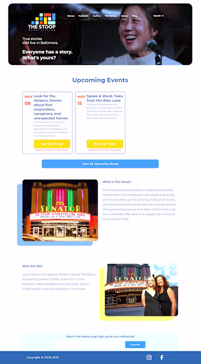 Stoop Storytelling Redesign