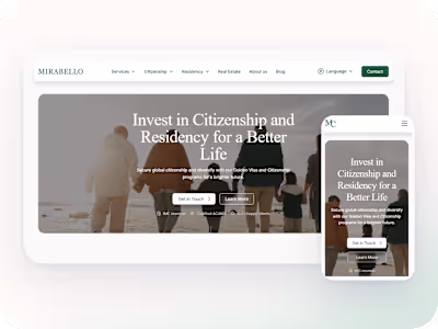 Mirabello Consultancy (Figma & Webflow)