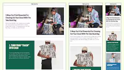 Boosting Clothing Recycling Sign-ups with User-Centric Design