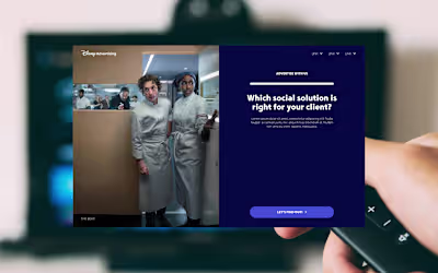 Disney Advertising Quiz UI