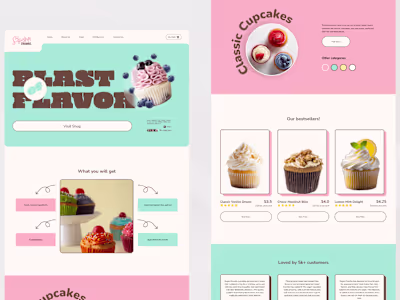 Website design for Sugar Crumbs