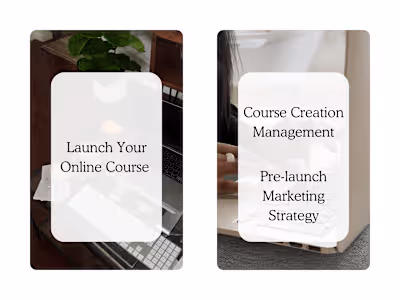 Online Course Creation and Pre-Launch Marketing