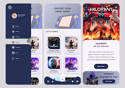 Mockup of Mobile Game Design