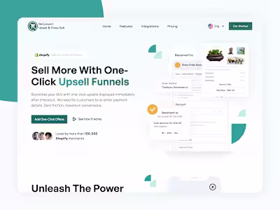 Reconvert.io  UI/UX Design & Webflow Development 