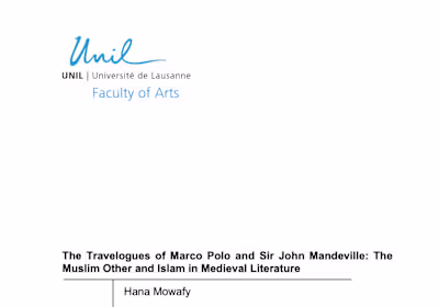 The Travelogues of Marco Polo and Sir John Mandeville