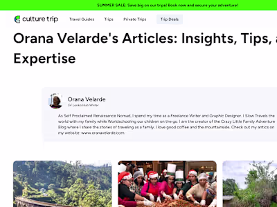 Travel Articles on Sri Lanka for The Culture Trip