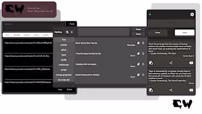 ClipWarp: An overengineered solution for sharing text and links…