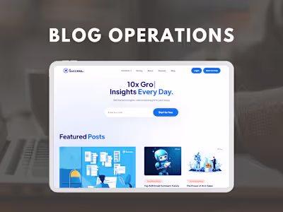 Blog Operations Management for a Tech Startup