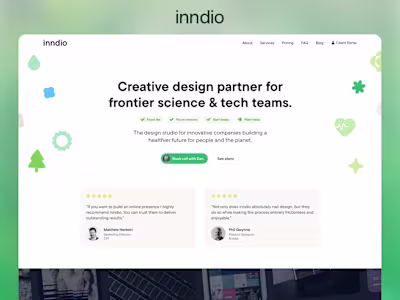 inndio: Brand System + Framer Website