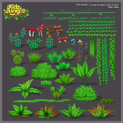 Kidz Jungle 2D Assets
