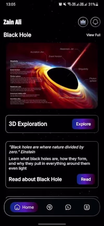 Blackhole Social Tracking App Development
