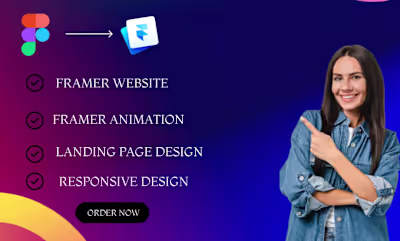 I will build or rebuild your framer website, framer animation