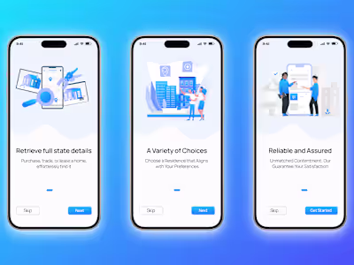Onboarding – Real Estate App UI