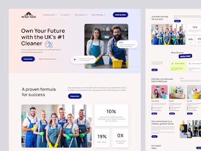 Cleaning Service Website Concept