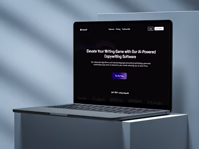 Copywriting AI : landing page design