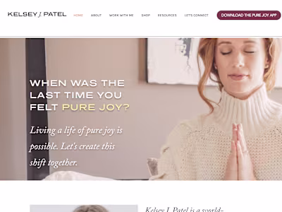 Wix Website for World-Renowned Wellness Expert