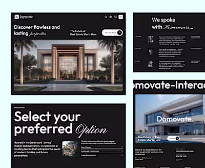 Domovate Real-estate website