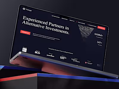 Website Development for Vintage Funds