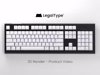 3D Render and Product Video for Keyboard Launch