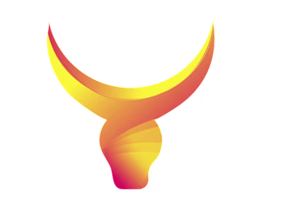 bull head logo design :: Behance