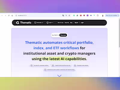 VPJ Portfolio Website Development