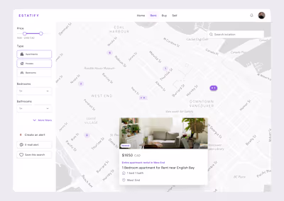  Real Estate Search Experience Redesign - Estatify Platform