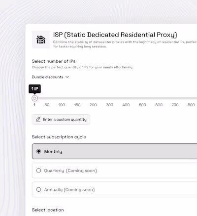 Proxy Dashboard - Floxy Product Design