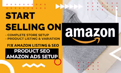 I will create amazon product listing variation store setup