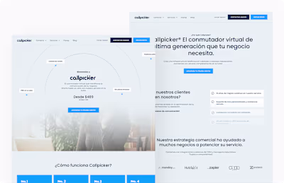 Web redesign · Virutal Switch · Callpicker