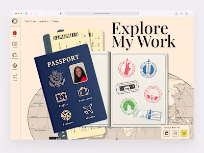 Cathleen Jeanty's Portfolio Webflow Website
