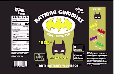 Batman Gummies Package