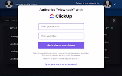 TaskUp for ClickUp  - Chrome Extension