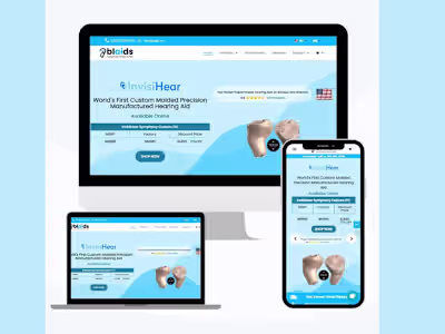 Website redesign and development for Blaidshearing