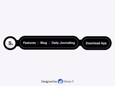 Just designed this navbar.
Simple. Scalable.