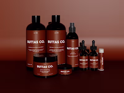 Buttas Co. | 3D Modeling + Brand Identity