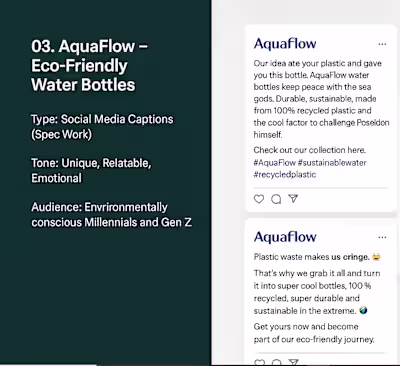 AquaFlow -  Eco-Friendly Water Bottles