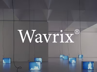 Wavrix Medical Lab Branding The Wavrix logo represents clari...