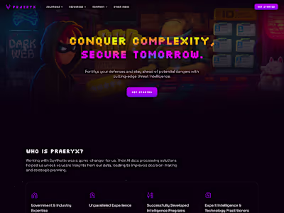 Praeryx — Custom Ghost Theme for a Cyber Intelligence website