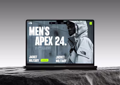 Northface UI Website Concept 