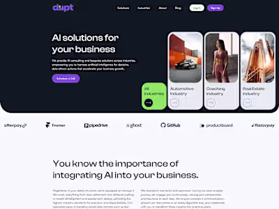 UXUI for AI Agency 
